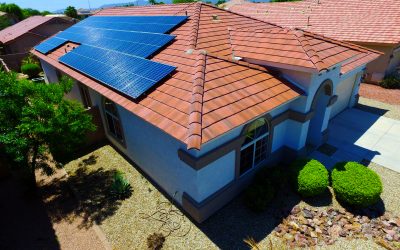 Arizona Home with Solar Panels On Roof