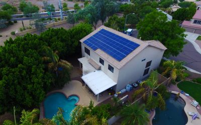 Arizona Home with Solar Panels On Roof